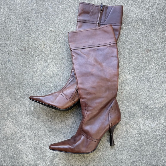 Hillard & Hanson brown leather boots size 7 preloved - Picture 3 of 13